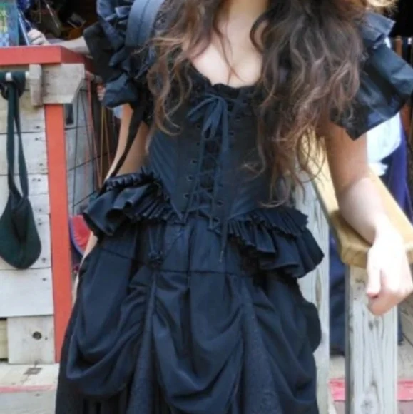 Moresca Black Cleo Bodice M - Picture 3 of 7